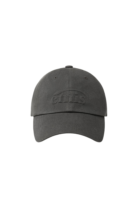 EMBOSSING LOGO BALL CAP-CHARCOAL