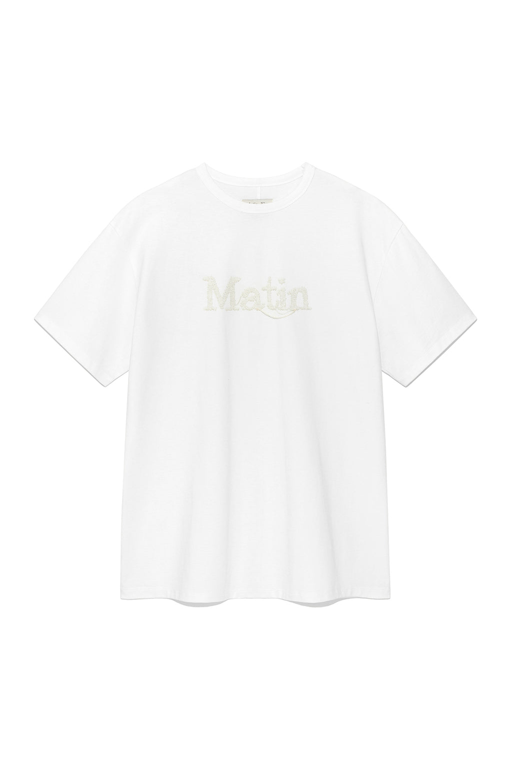 Matinkim Stitch Printing Detail Oversize Top IN White
