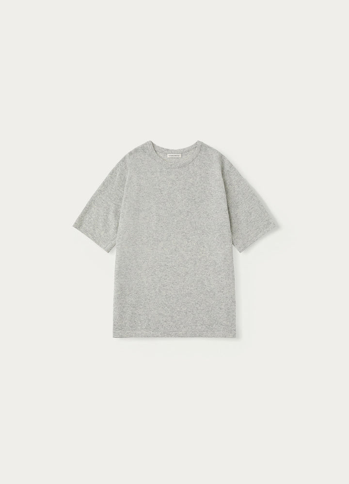 Nothing Written Short wool sleeve knit (Light gray)
