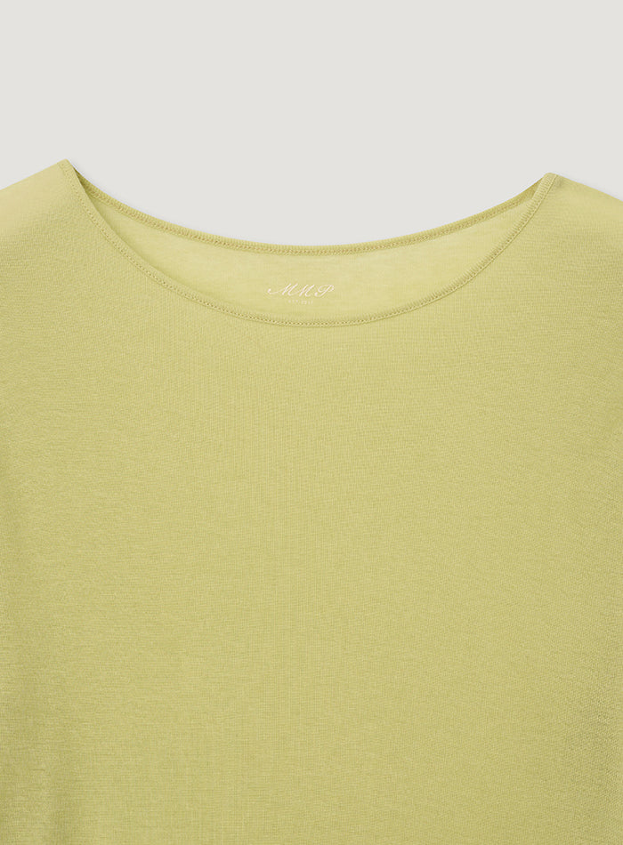 Mango Maniplease Paper Tee Lime Yellow