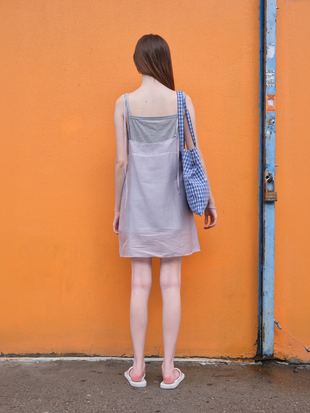 Low Classic Sheer Mini Dress Lilac