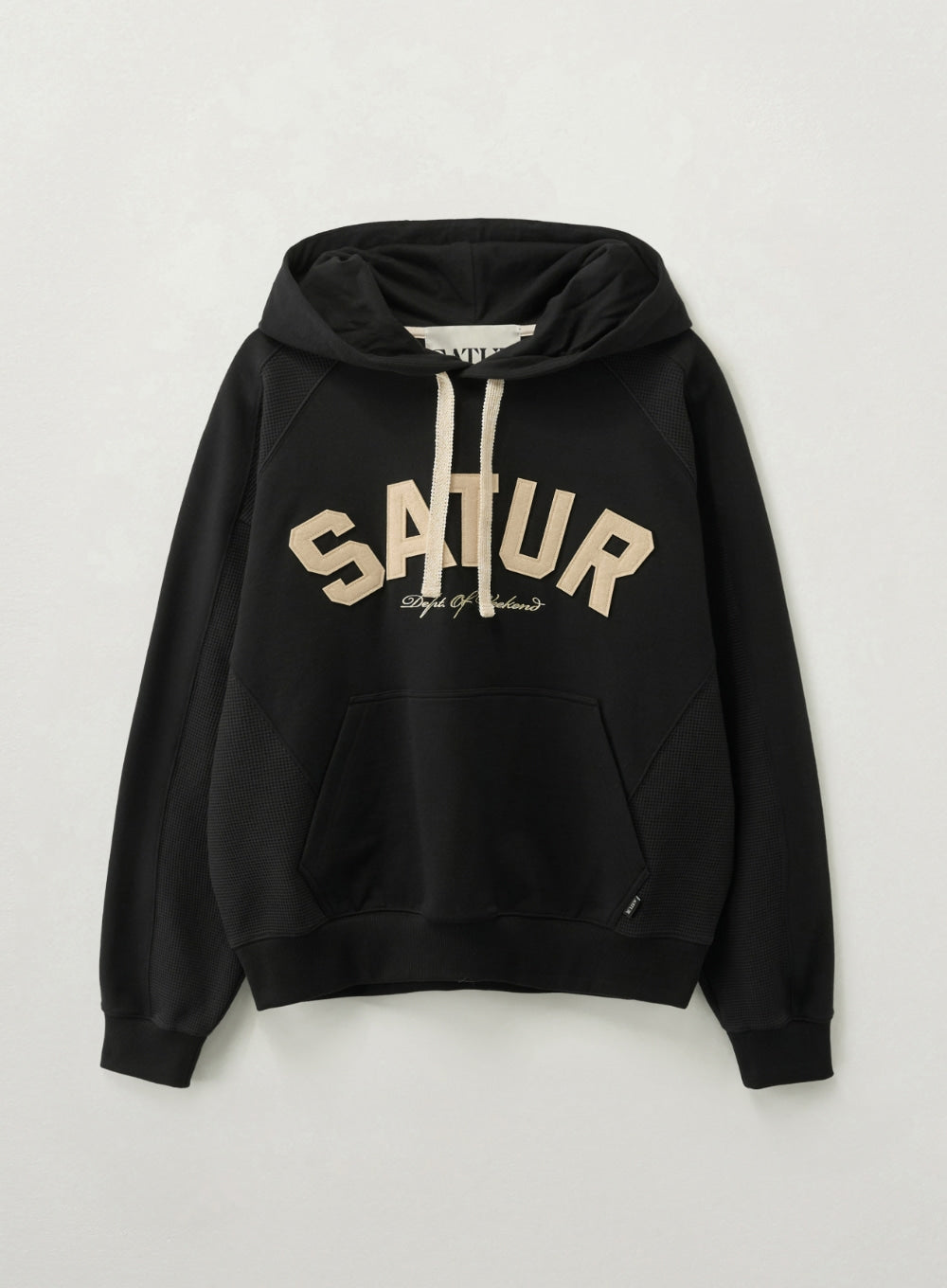 Satur Lugo Panel Hoodie - Black