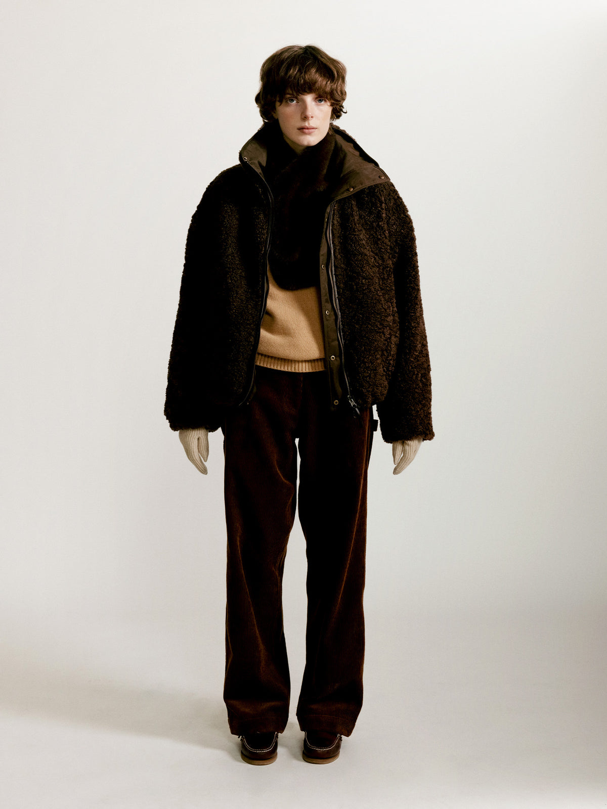Nothing Written Pooh reversible jumper (Dark brown)