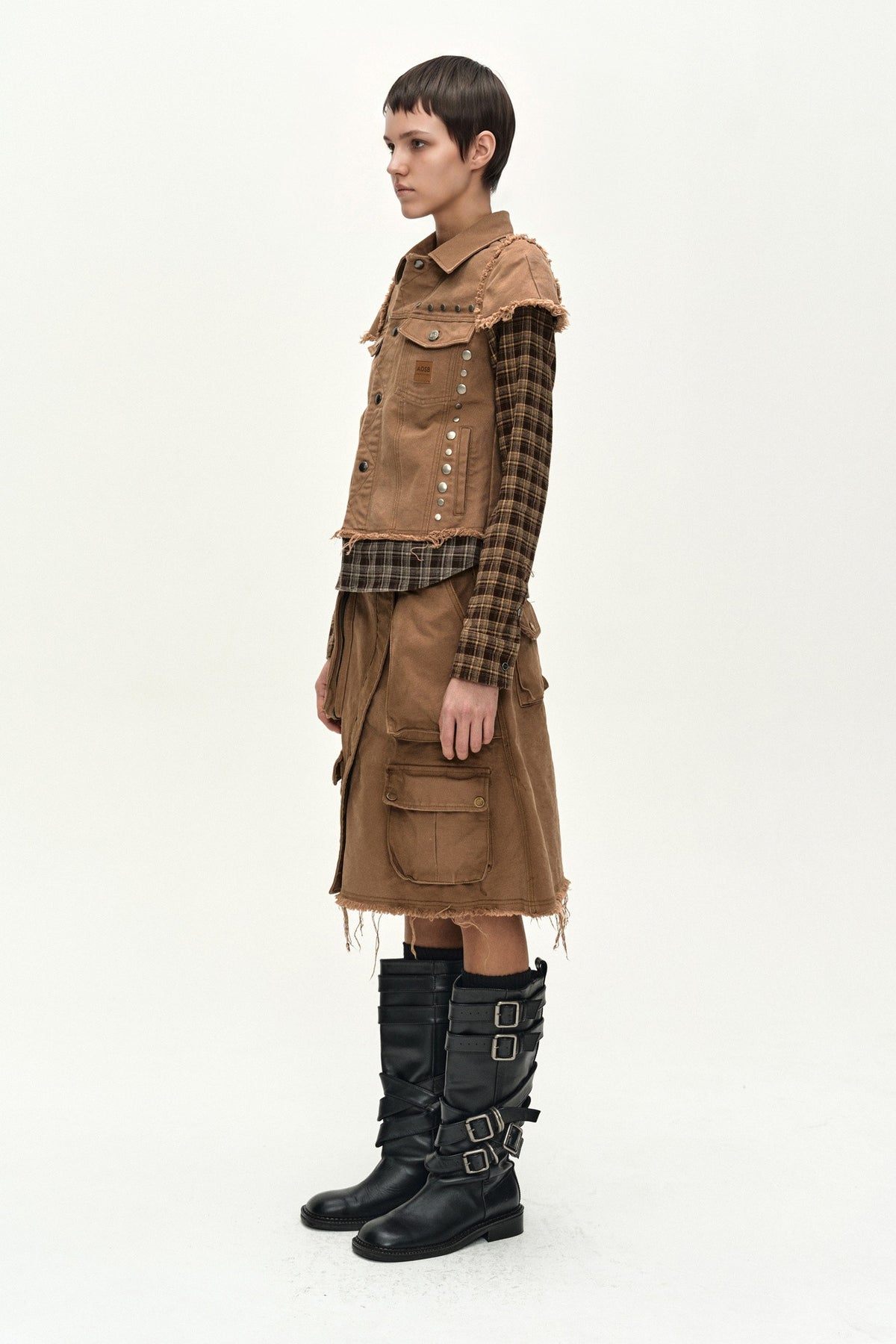 Andersson Bell Layered Studded Vest Shirt