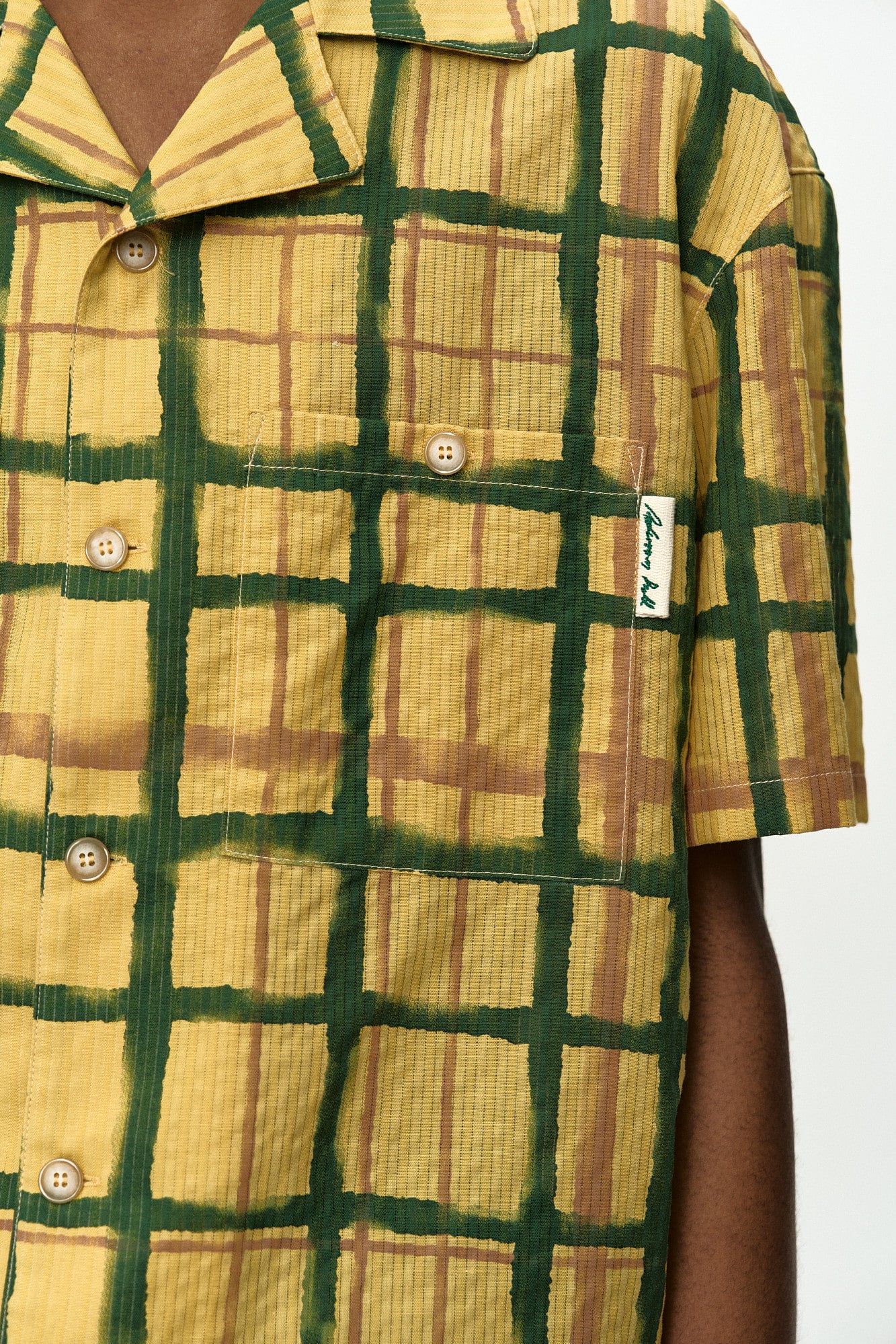 Andersson Bell Rothko Open Collar Shirt