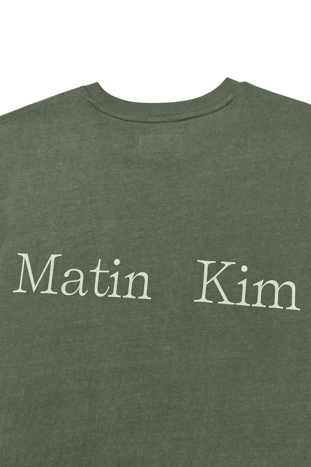 Matinkim Vintage Washed Logo Top For Men IN Khaki