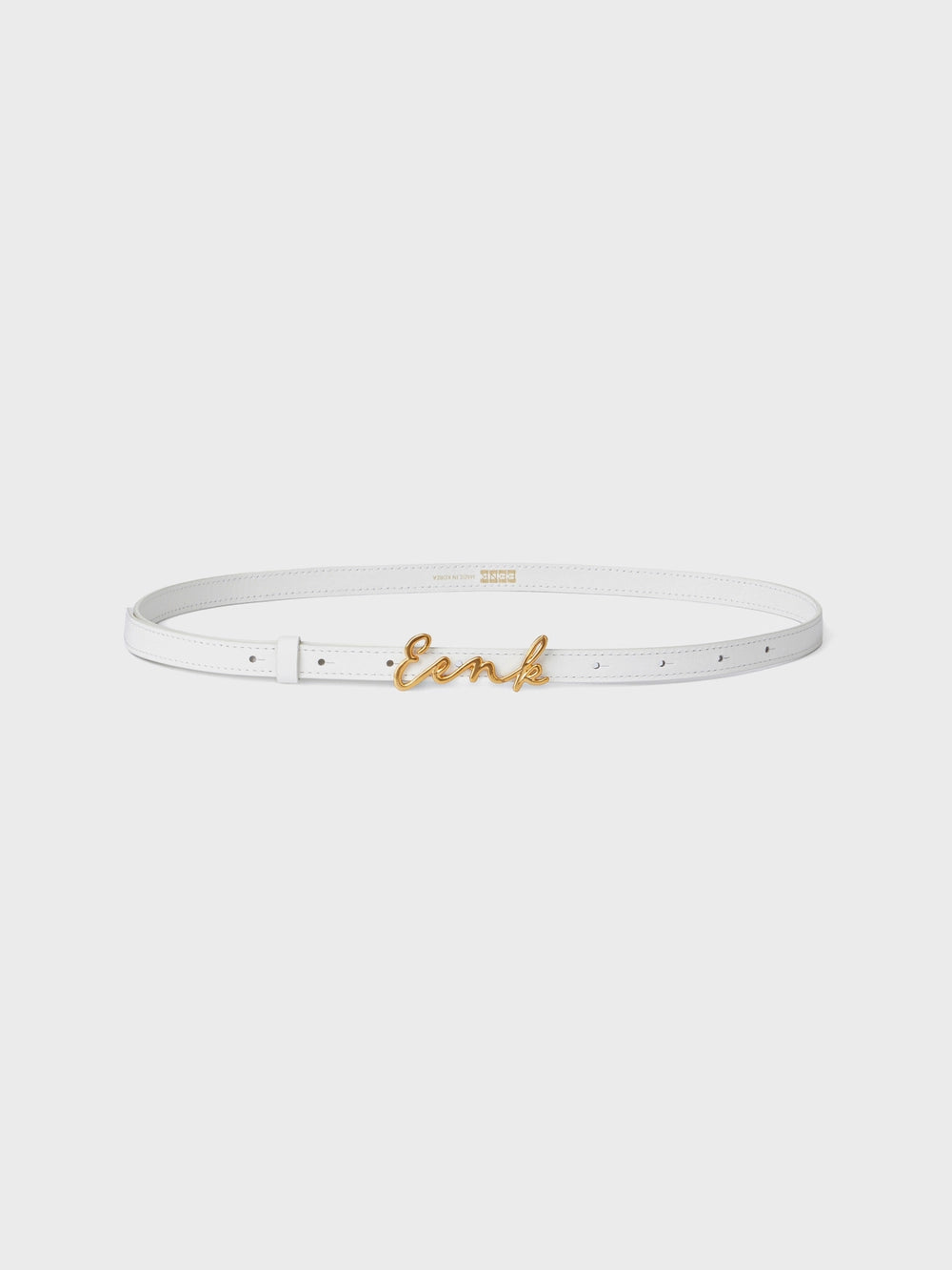 EENK Logo Belt - White