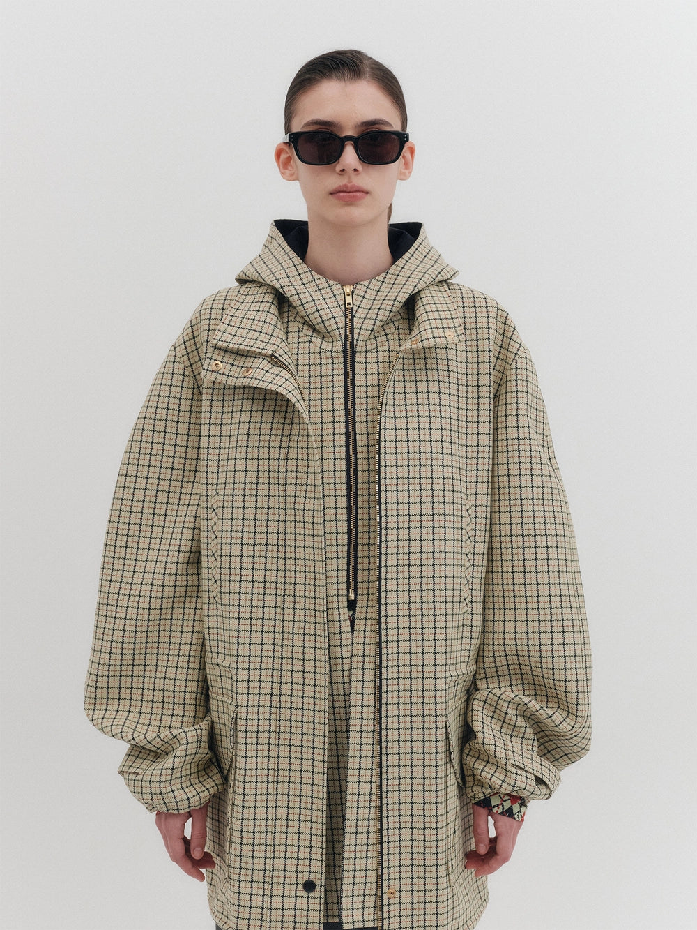 EENK Oversized Hoodie Jacket - Beige