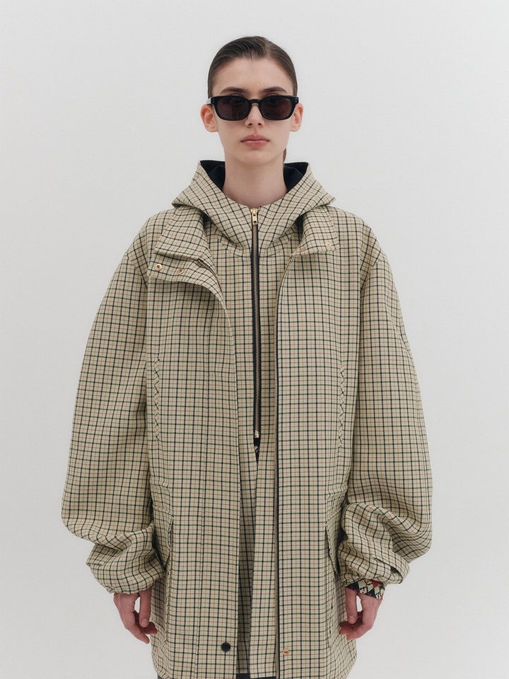 EENK Oversized Hoodie Jacket - Beige
