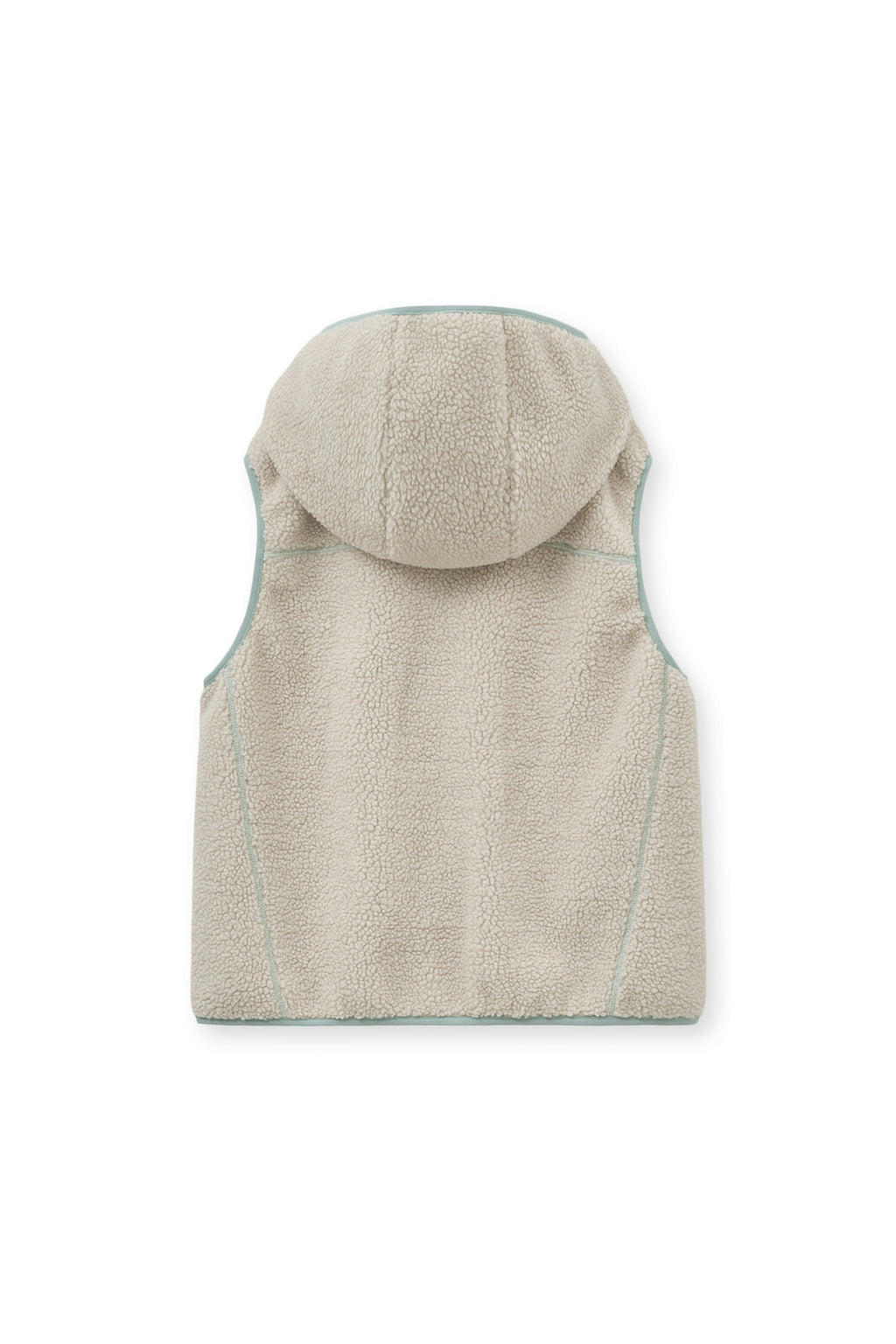 [matinkim] FLEECE HOODY VEST IN IVORY