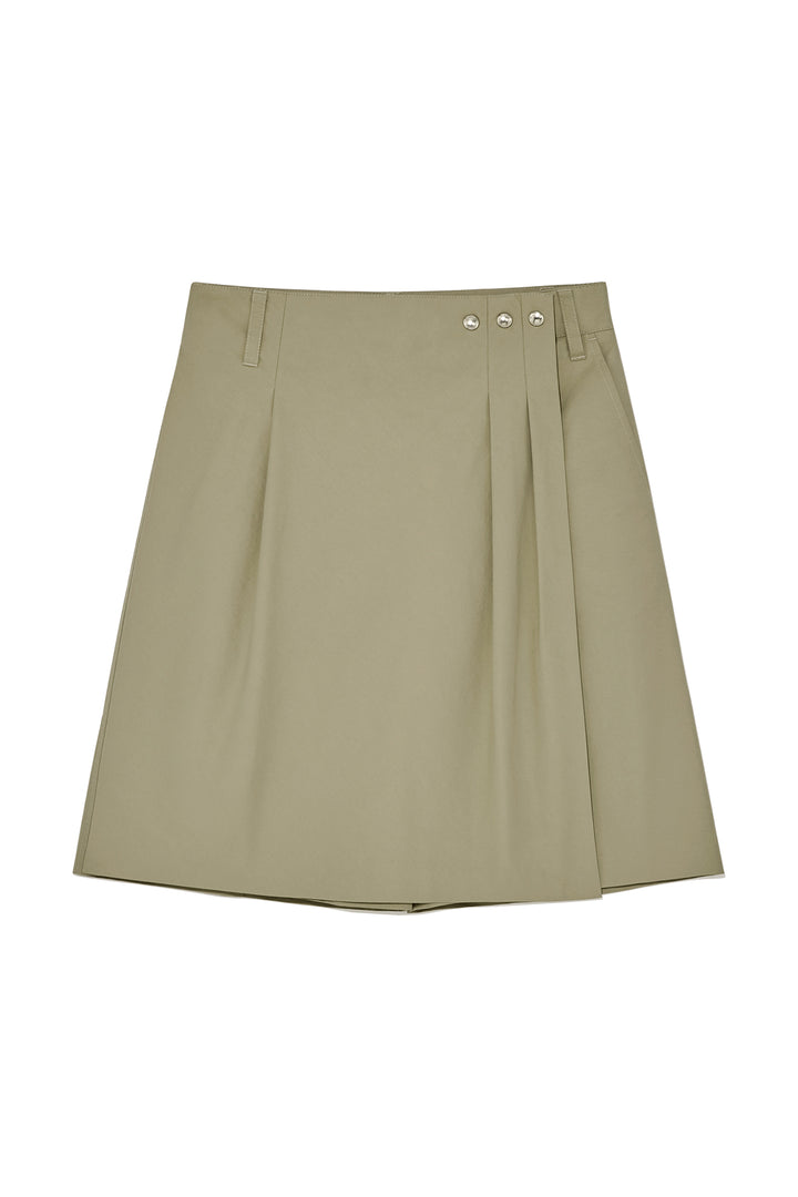 Matinkim Bermuda Wrap Skirt Pants IN Beige
