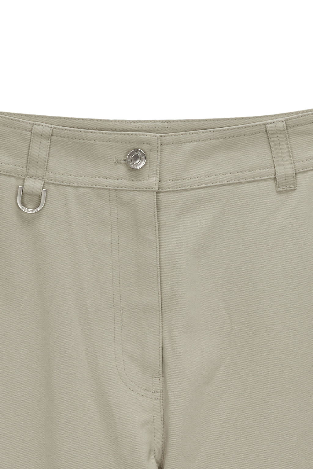 Matinkim Zipper Point Boots Cut Pants IN Beige