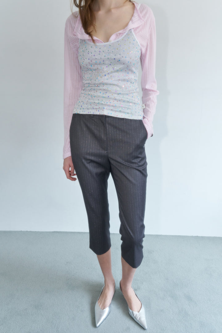 Overdueflair Of Capri Pants Stripe