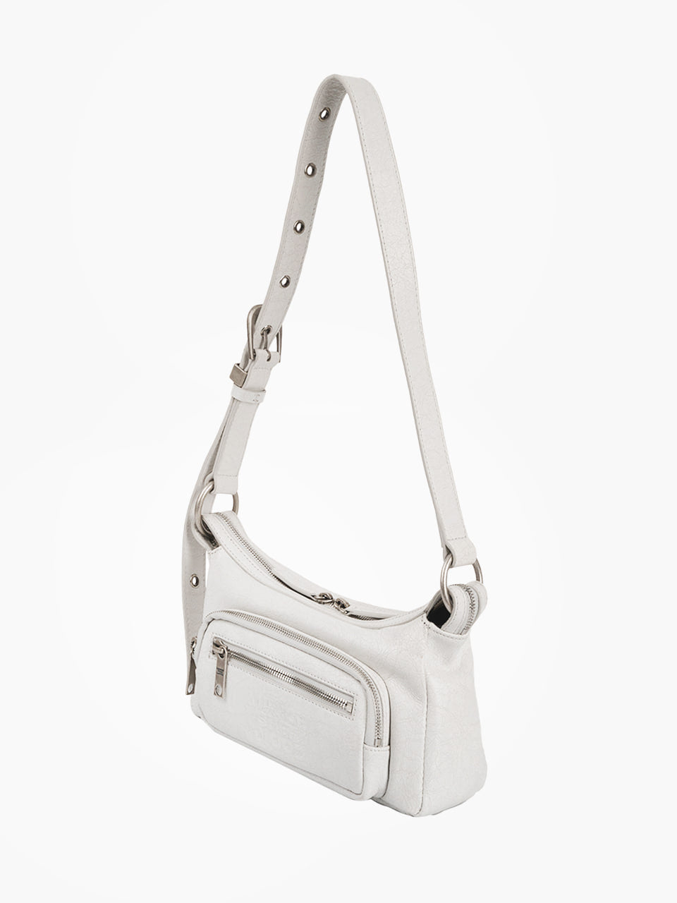 Margesherwood Outpocket Hobo Mini off white cracked