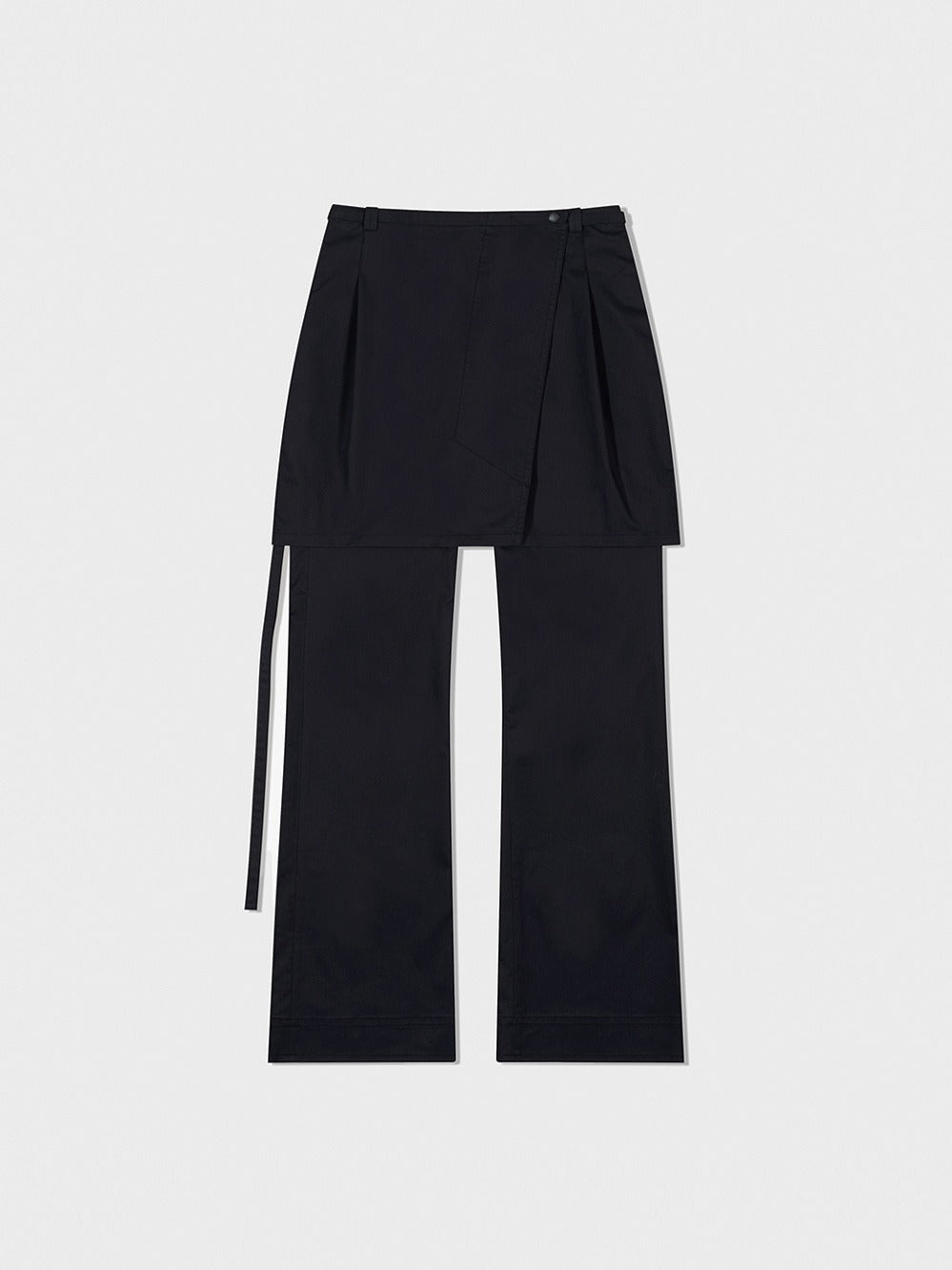 Low Classic New Layered Wrap Skirt Pants Navy