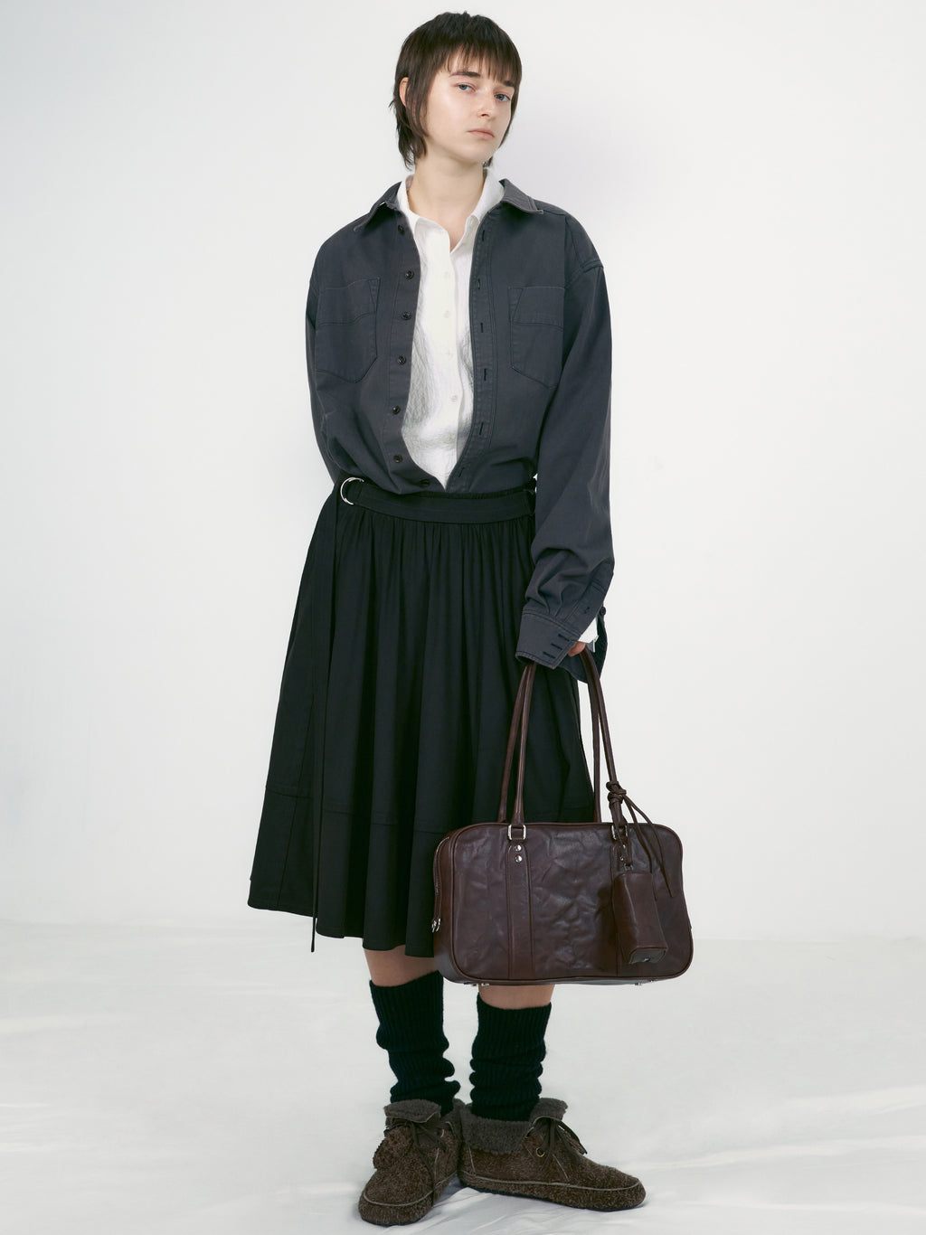 Low Classic Bookey Bag Leather Brown