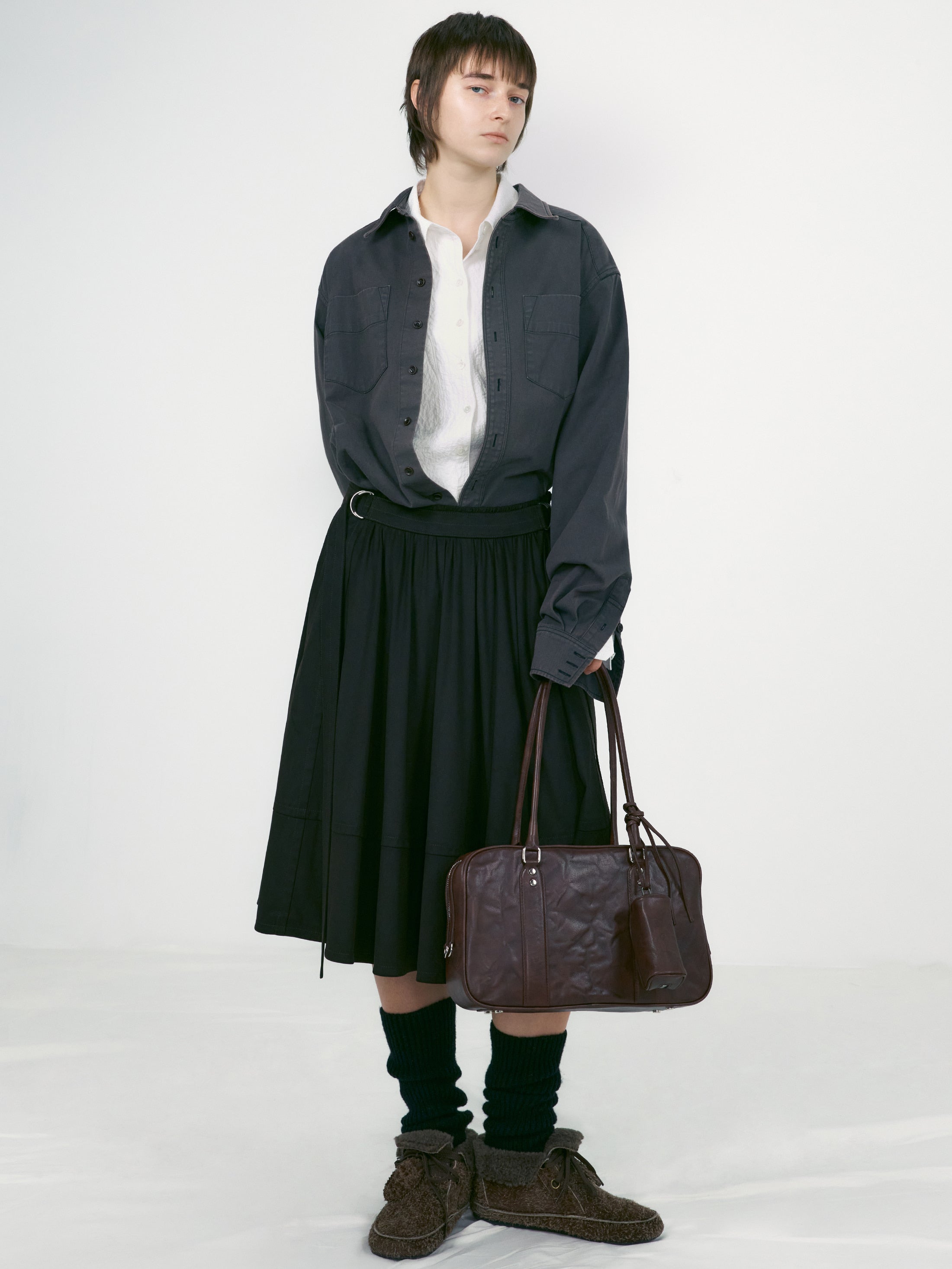 Low Classic Bookey Bag Leather Brown