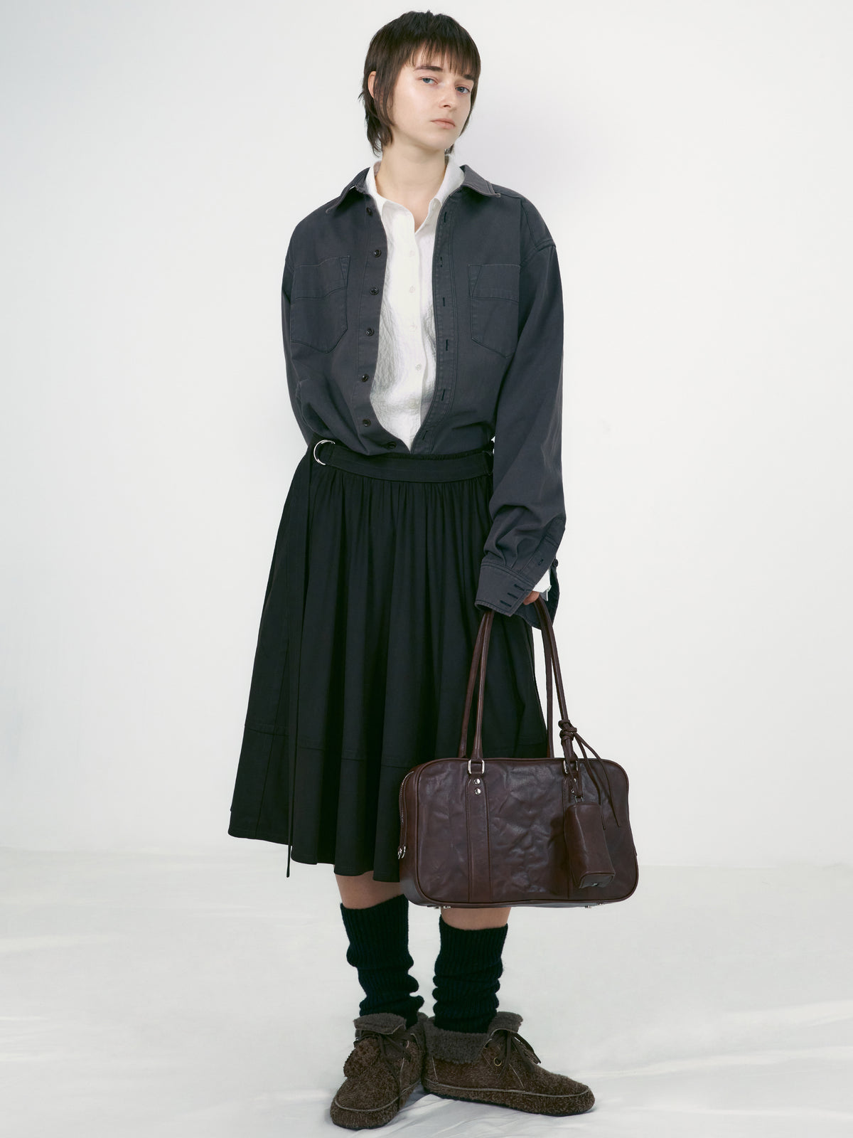 Low Classic Bookey Bag Leather Brown