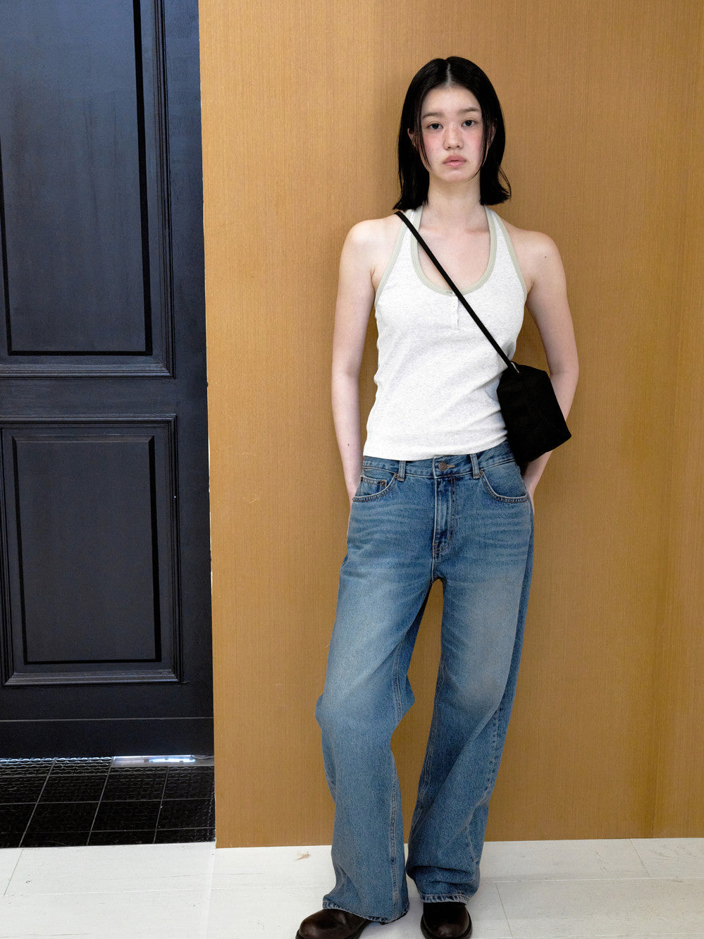 Low Classic Lc Soft Halterneck Sleeveless Oatmeal