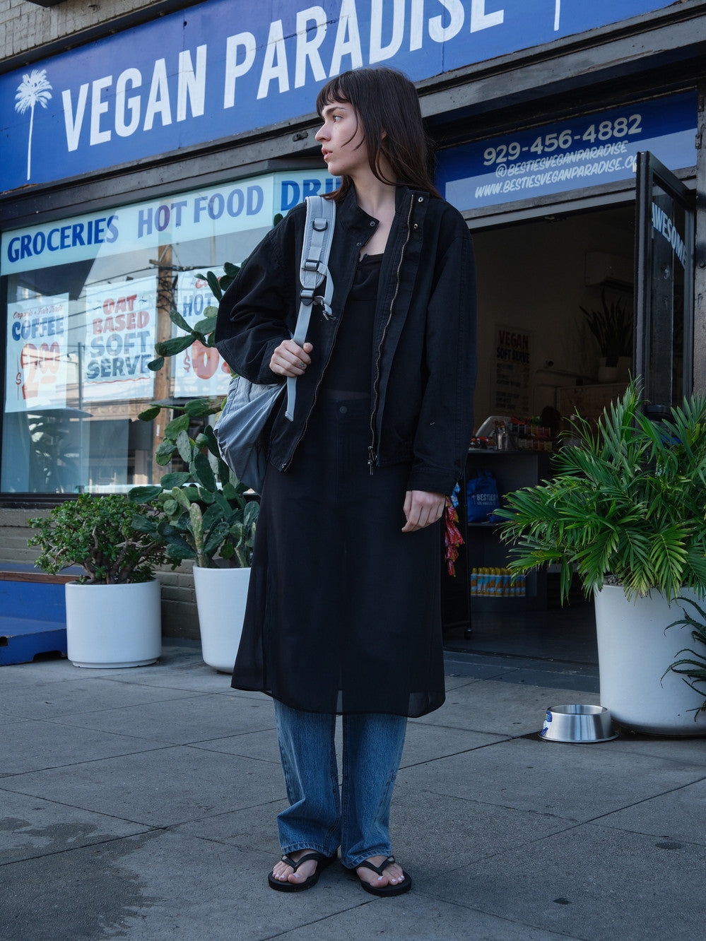 Low Classic Washed Cotton Jumper Black