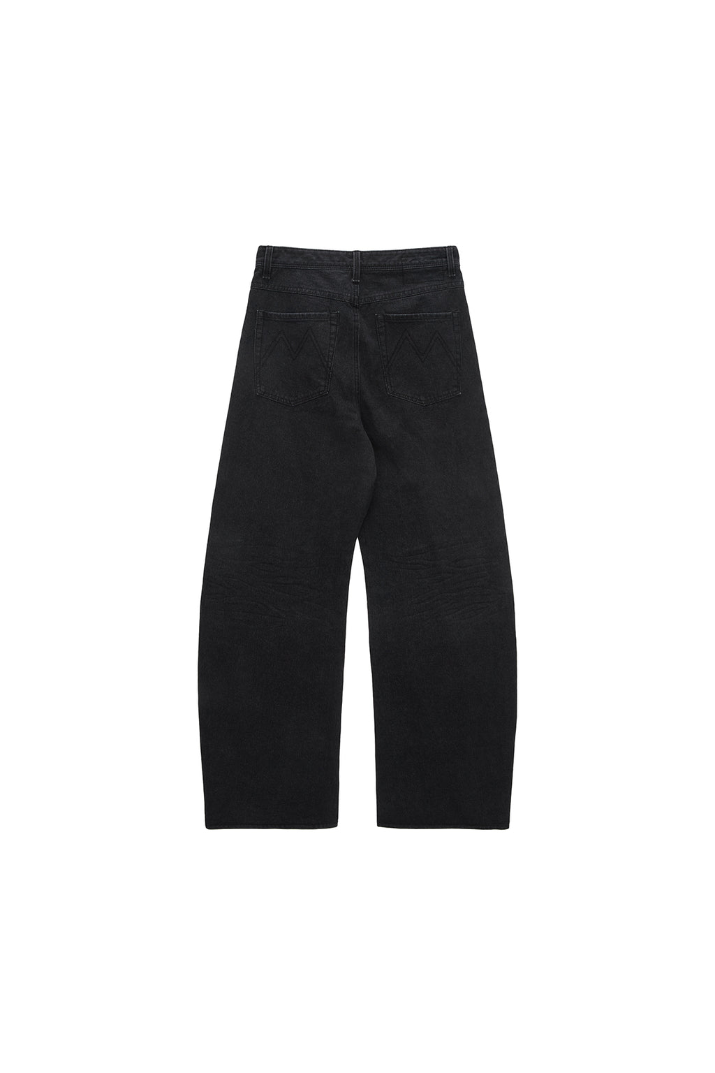 Matinkim Wide Cut Point Denim Pants For Men IN Black