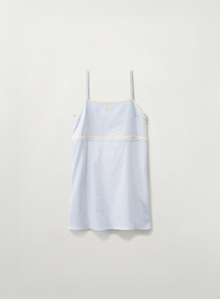 Satur Taping Flare One-piece - Sky Blue