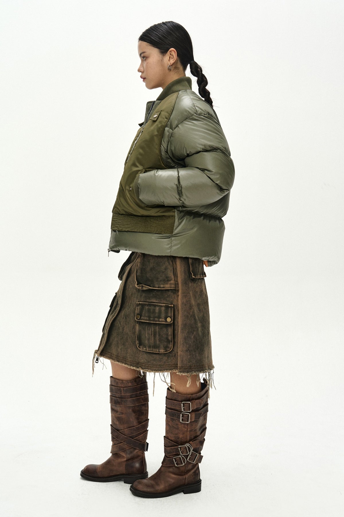 Andersson Bell Unisex Bomber Layered Down Jacket