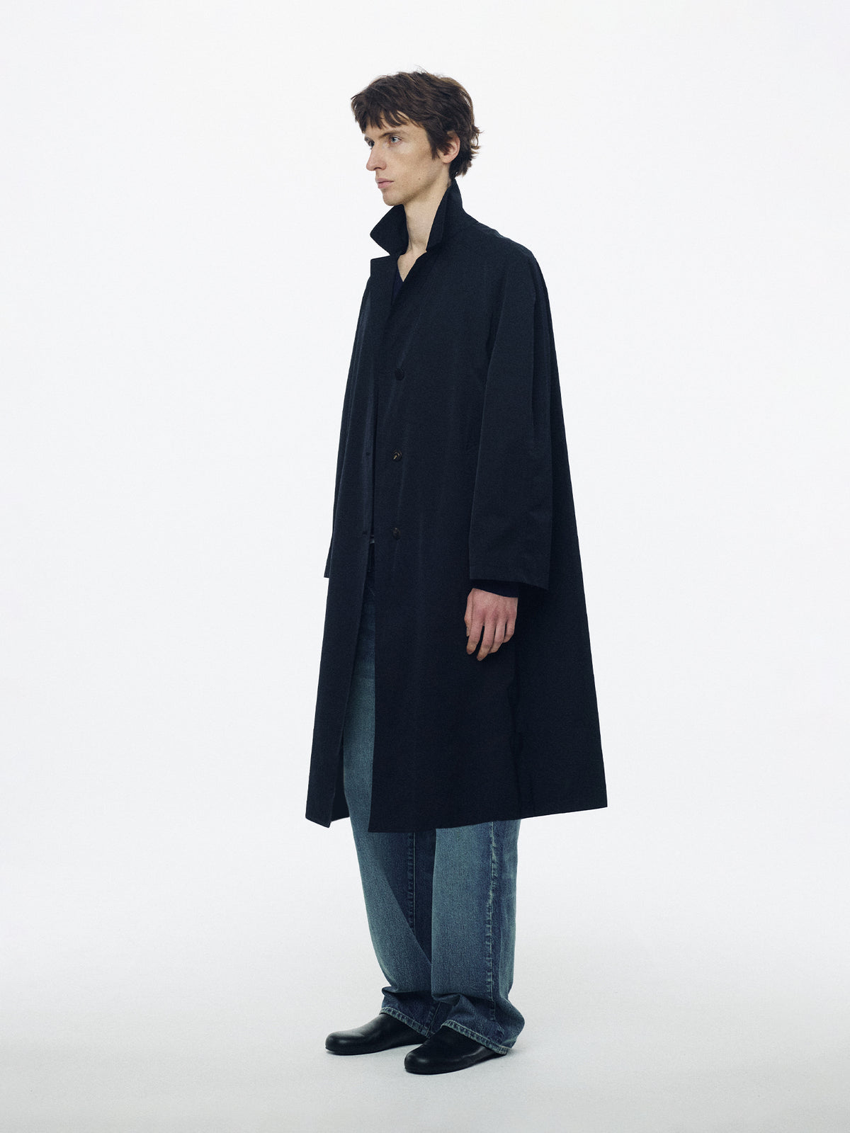 Nothing Written Ferro single trench (Dark navy, M)