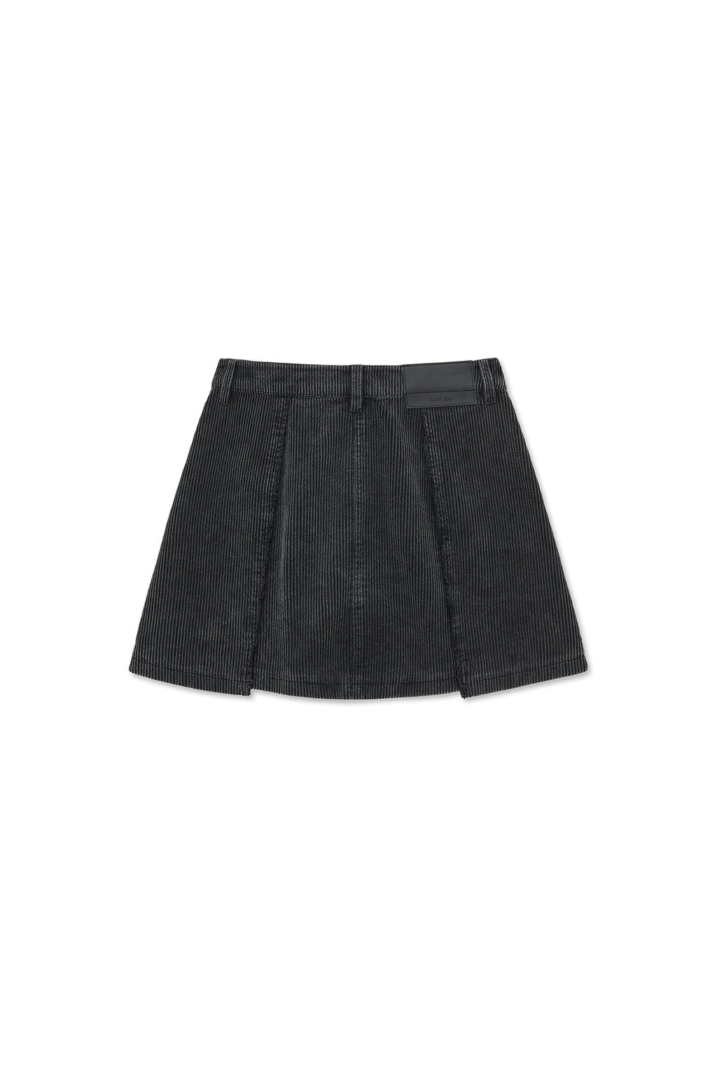 [matinkim] WASHED CORDUROY WRAP SKIRT IN BLACK