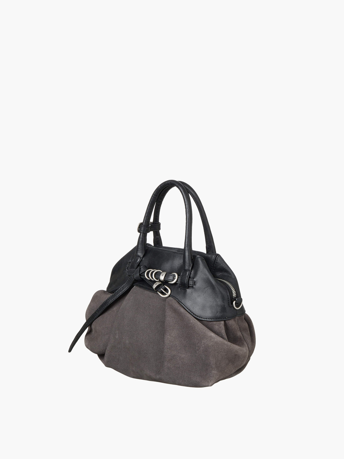 Margesherwood Soft Grandma Layered Mini Bag grey suede