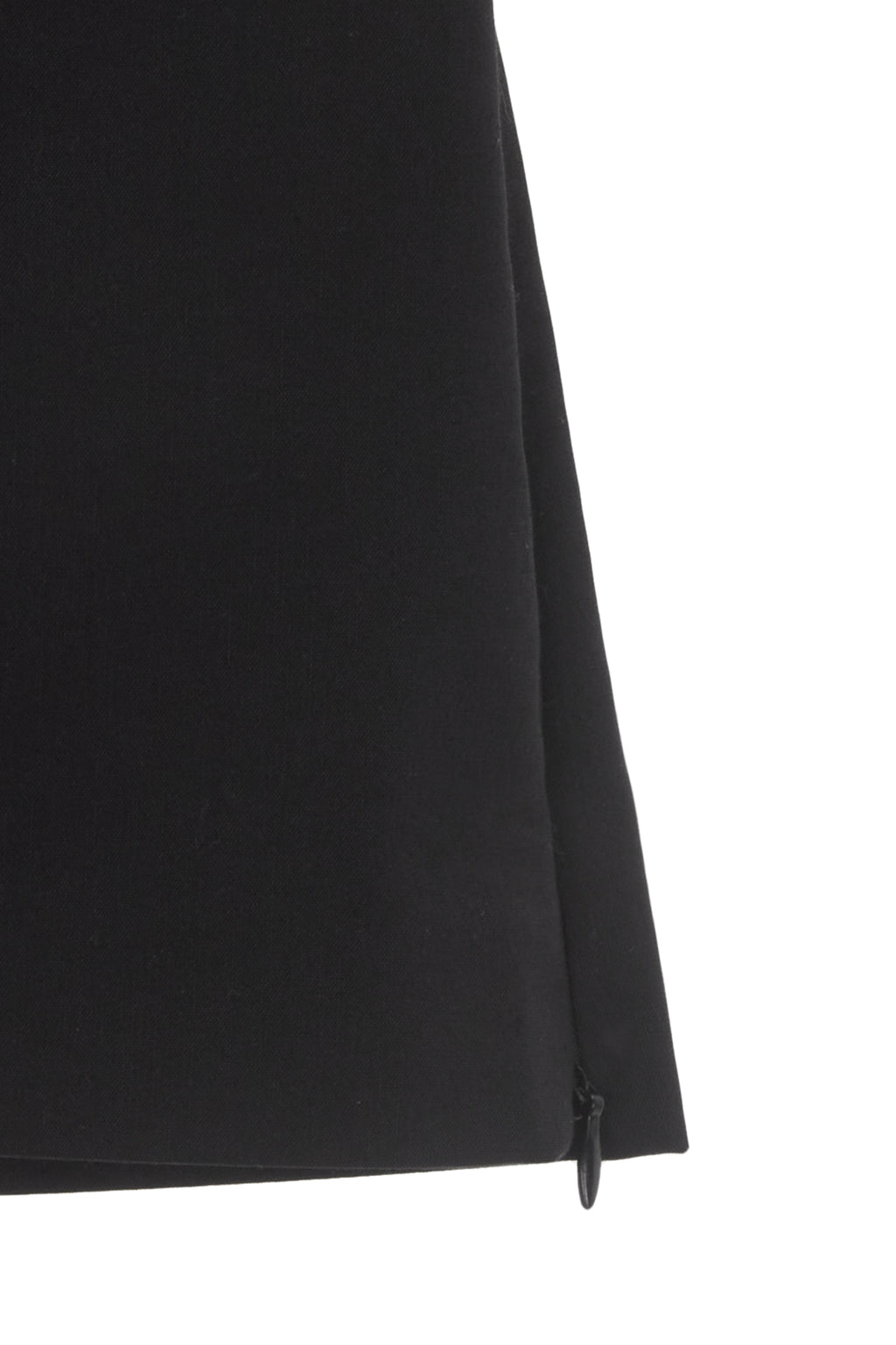 Matinkim Zipper Point Linen Mini Skirt IN Black