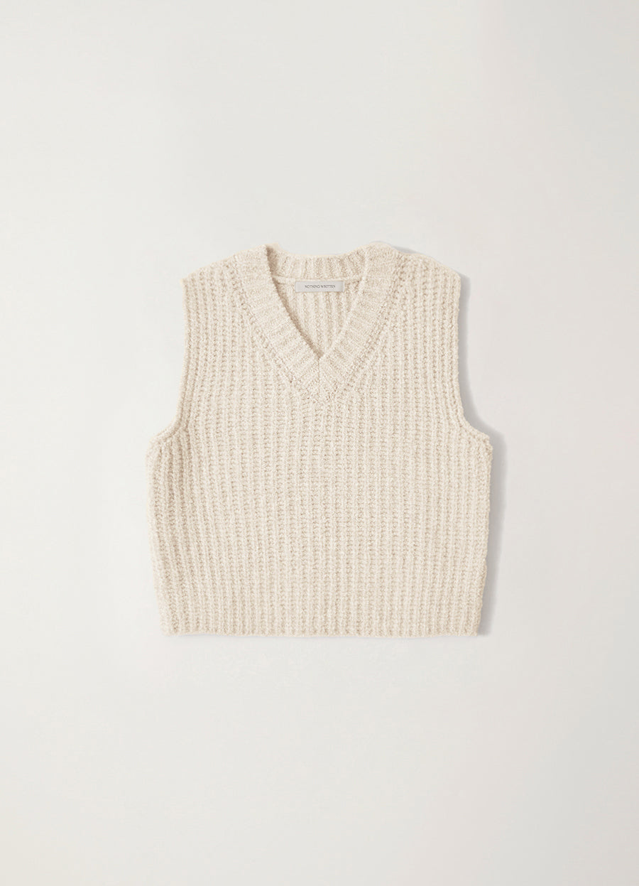 Nothing Written Garine wool vest (Ivory)