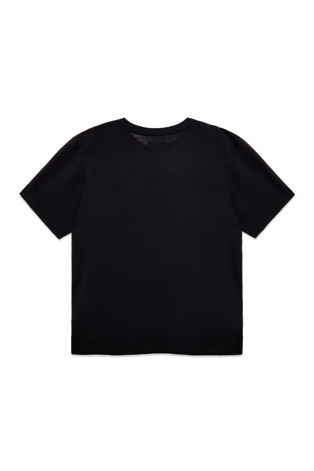 [matinkim] STAMP LOGO GRAPHIC OVERSIZE TOP FOR MEN IN BLACK