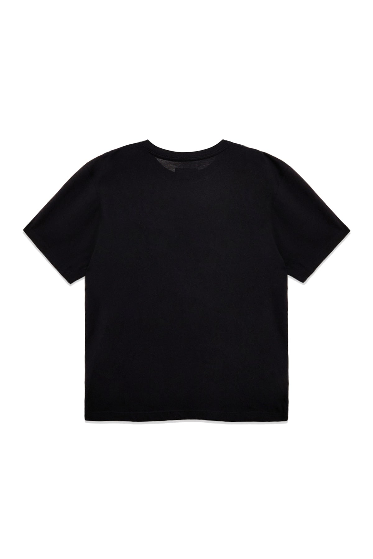 [matinkim] STAMP LOGO GRAPHIC OVERSIZE TOP FOR MEN IN BLACK