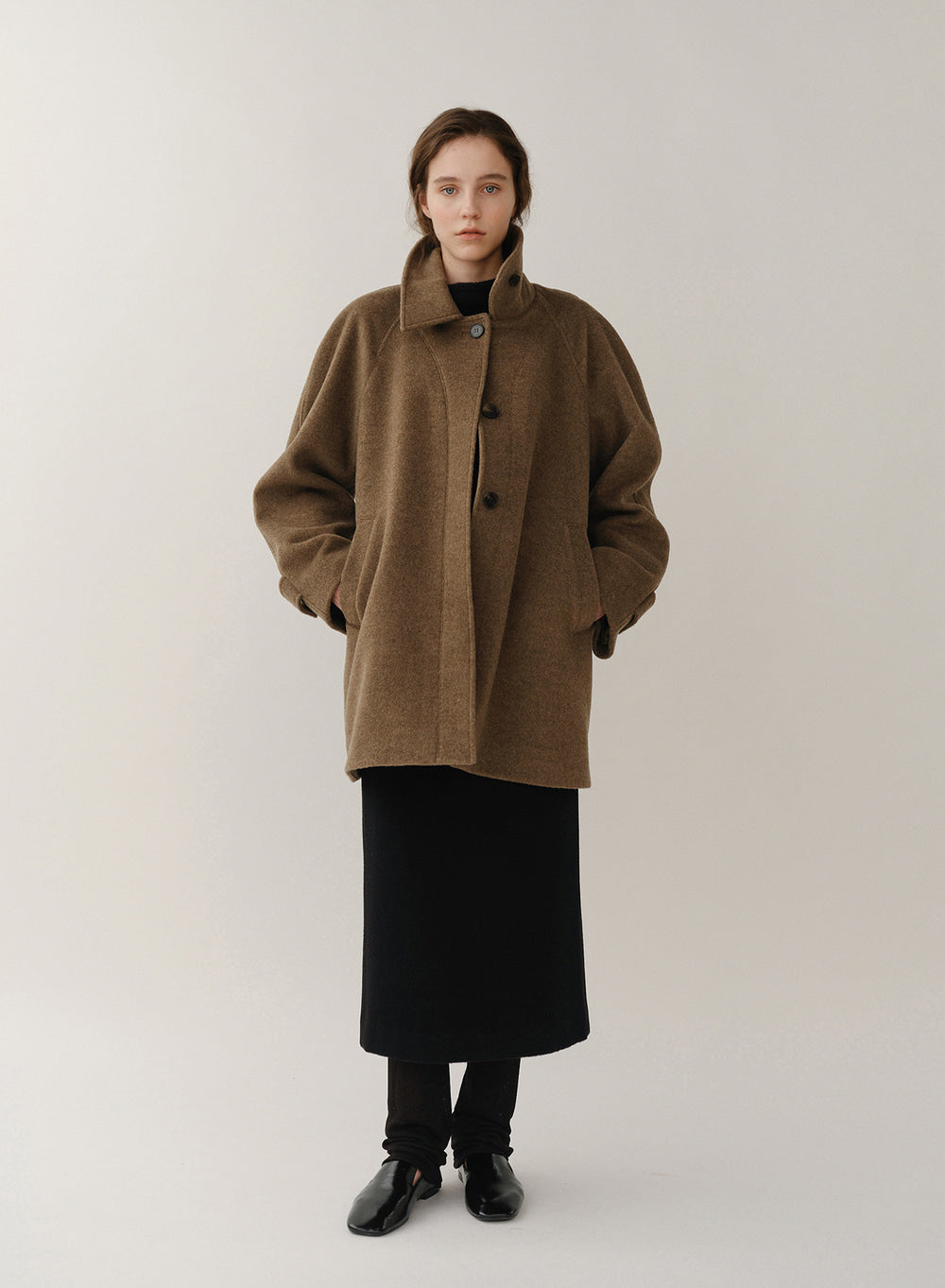 Kindersalmon Cassia Half Coat Amber