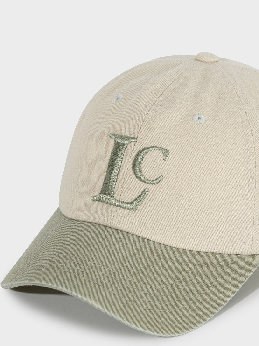 Low Classic Lc Logo Ball Cap Beige Khaki