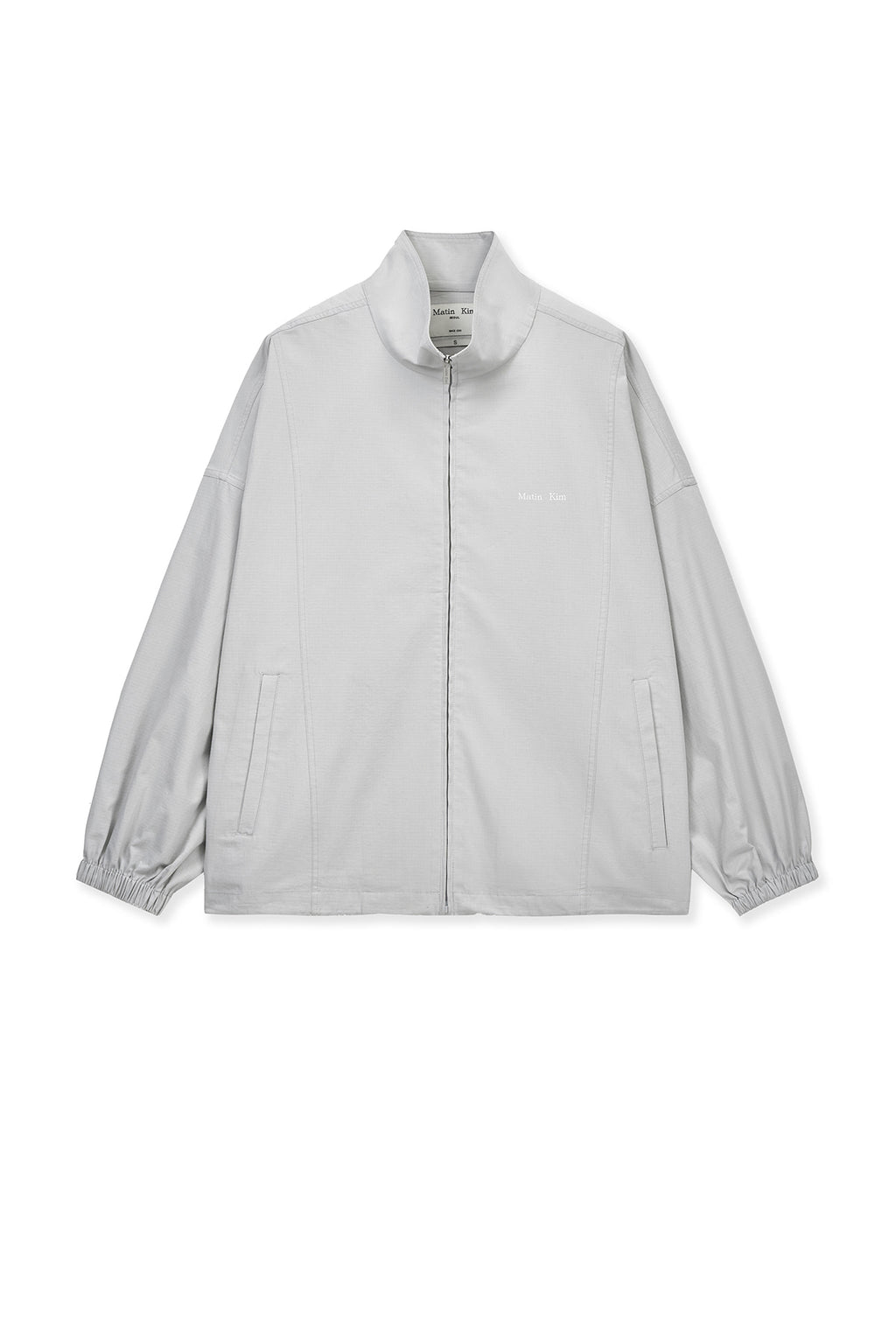 Matinkim Back Logo High Neck Jumper IN Light Grey
