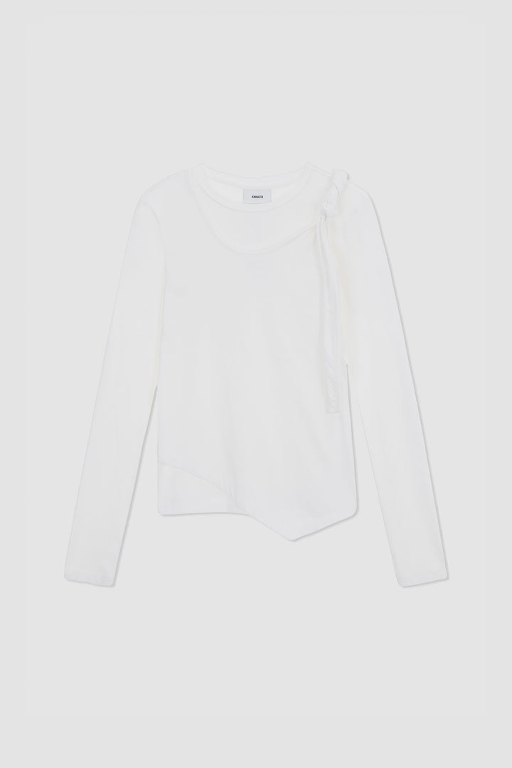 Matinkim Twist Strap Long Sleeve Top IN Ivory