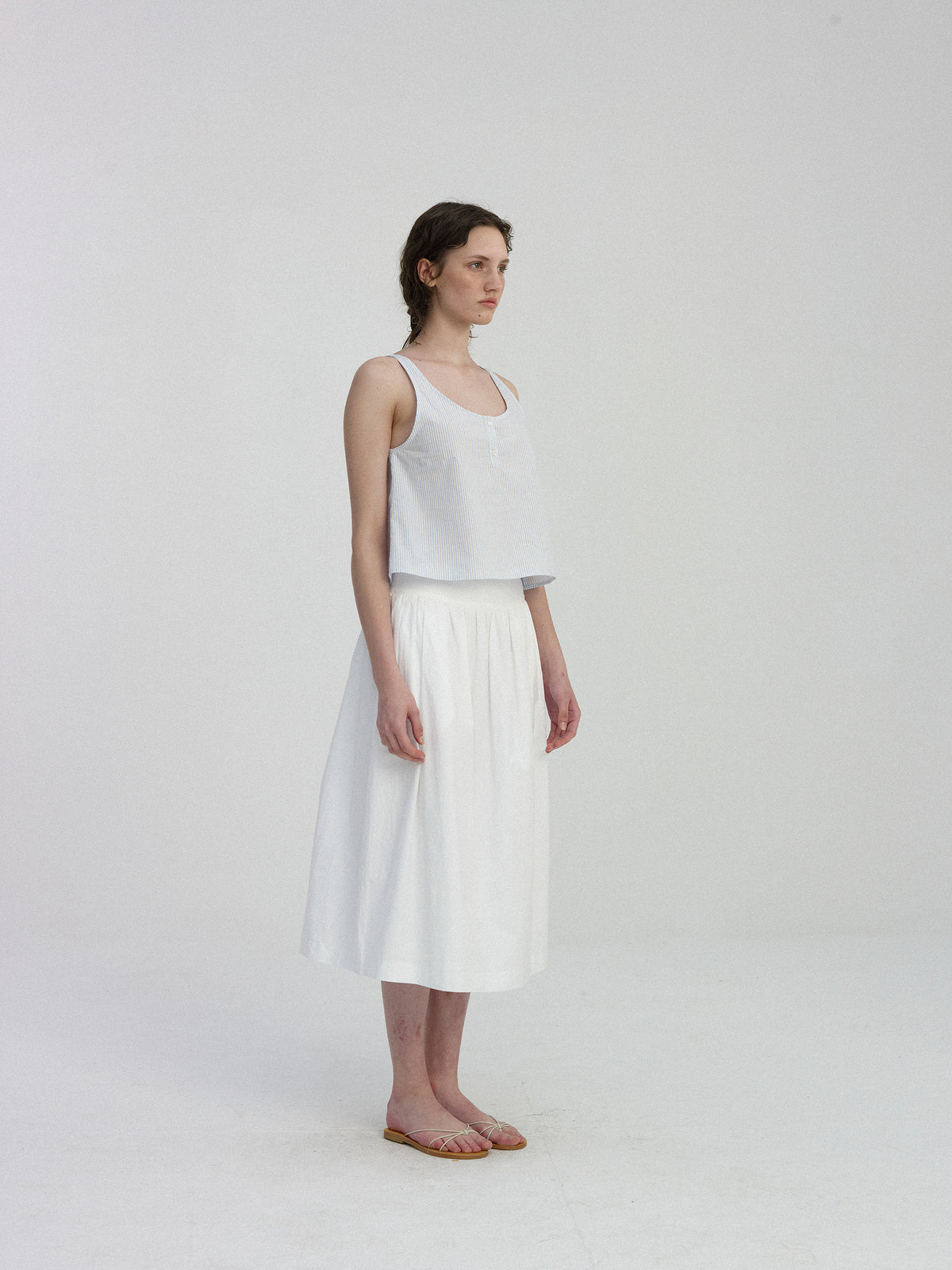 Nothing Written Neus scoop-neck stripe shirt (Stripe)