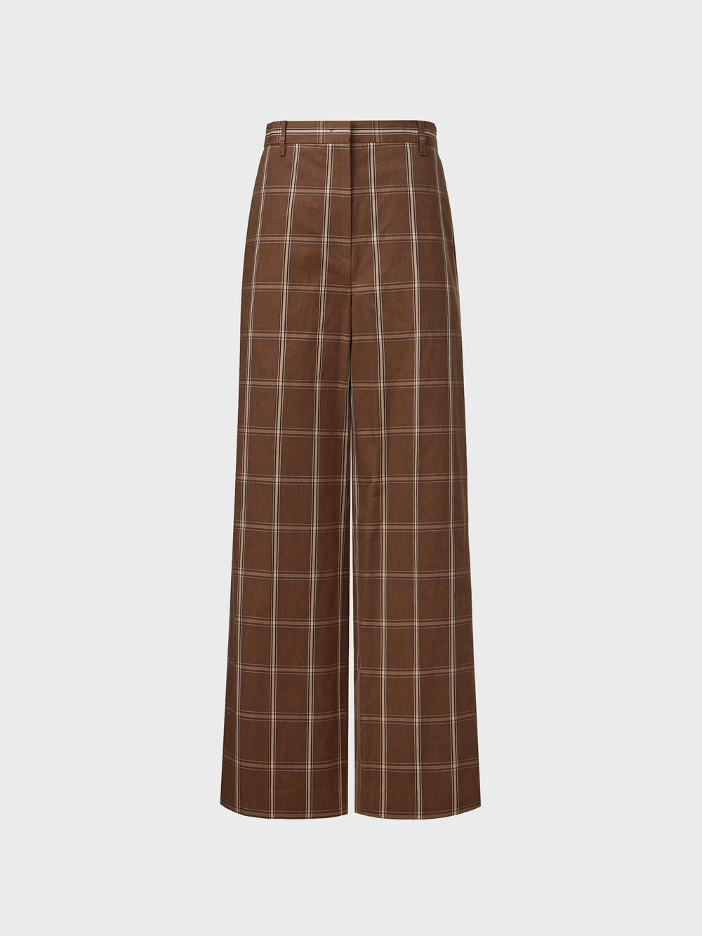 EENK Pattern Straight Pants - Brown