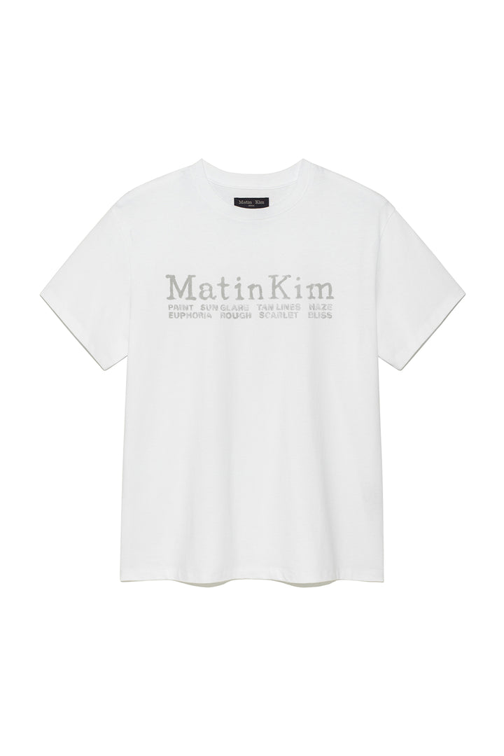 Matinkim Sweat Printing Logo Top For Men IN White