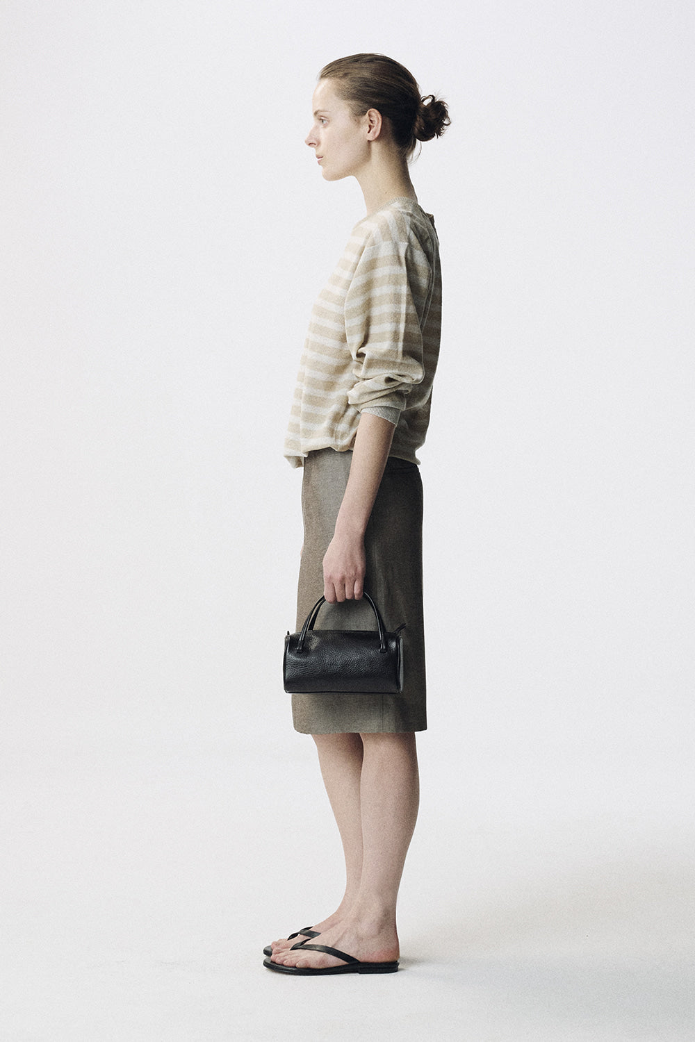 Nothing Written Veil stripe pullover (Cream oat)