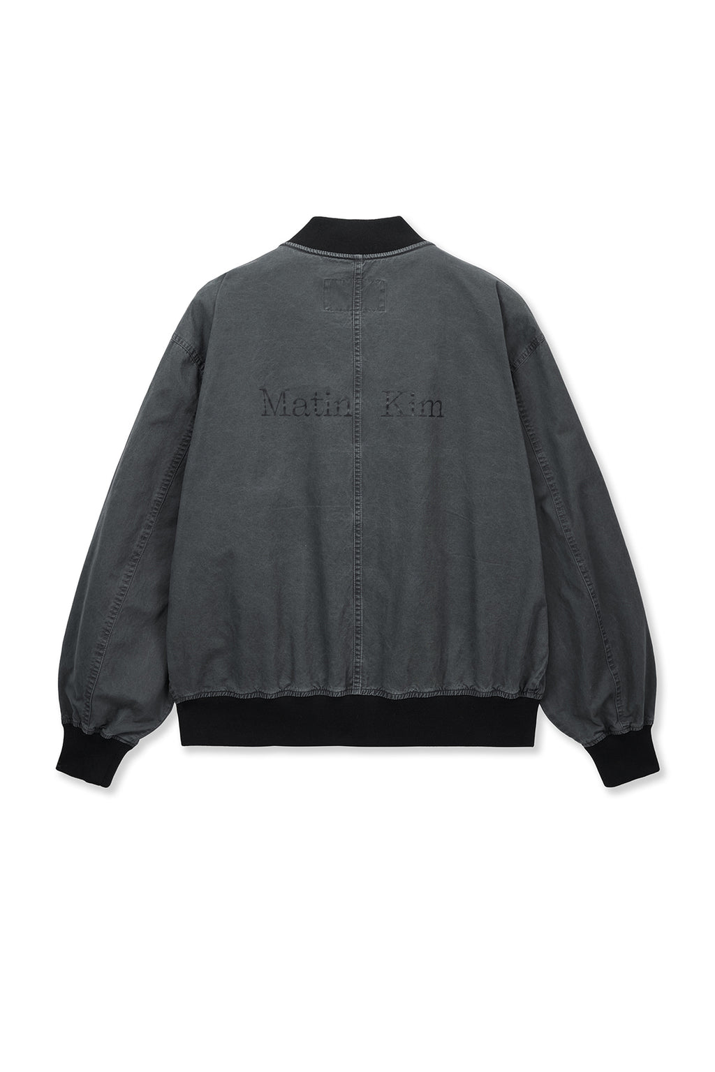Matinkim Vintage Washed Back Logo Jumper IN Charcoal