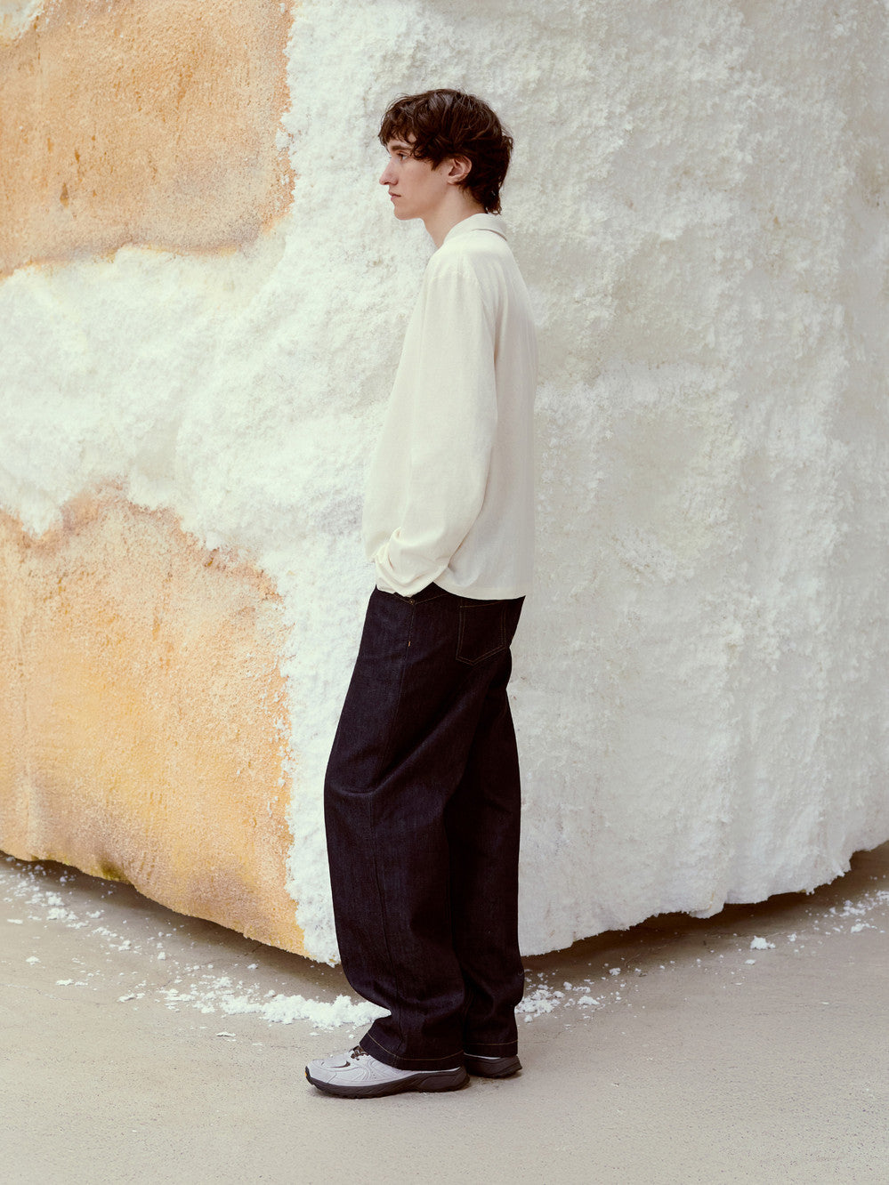 Low Classic Washed Jersey Long Sleeve T-Shirt Oatmeal