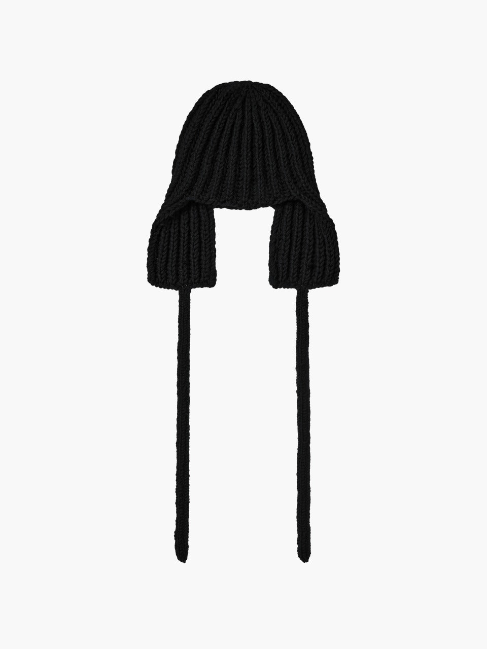 MARGESHERWOOD Handmade Earflap Beanie black