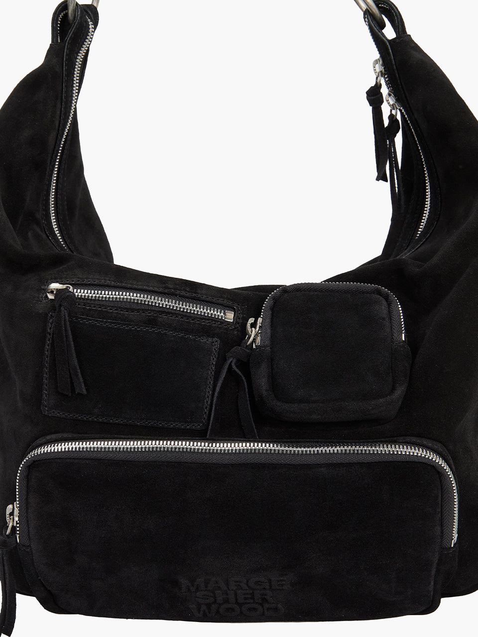 Margesherwood City Hobo NS black suede