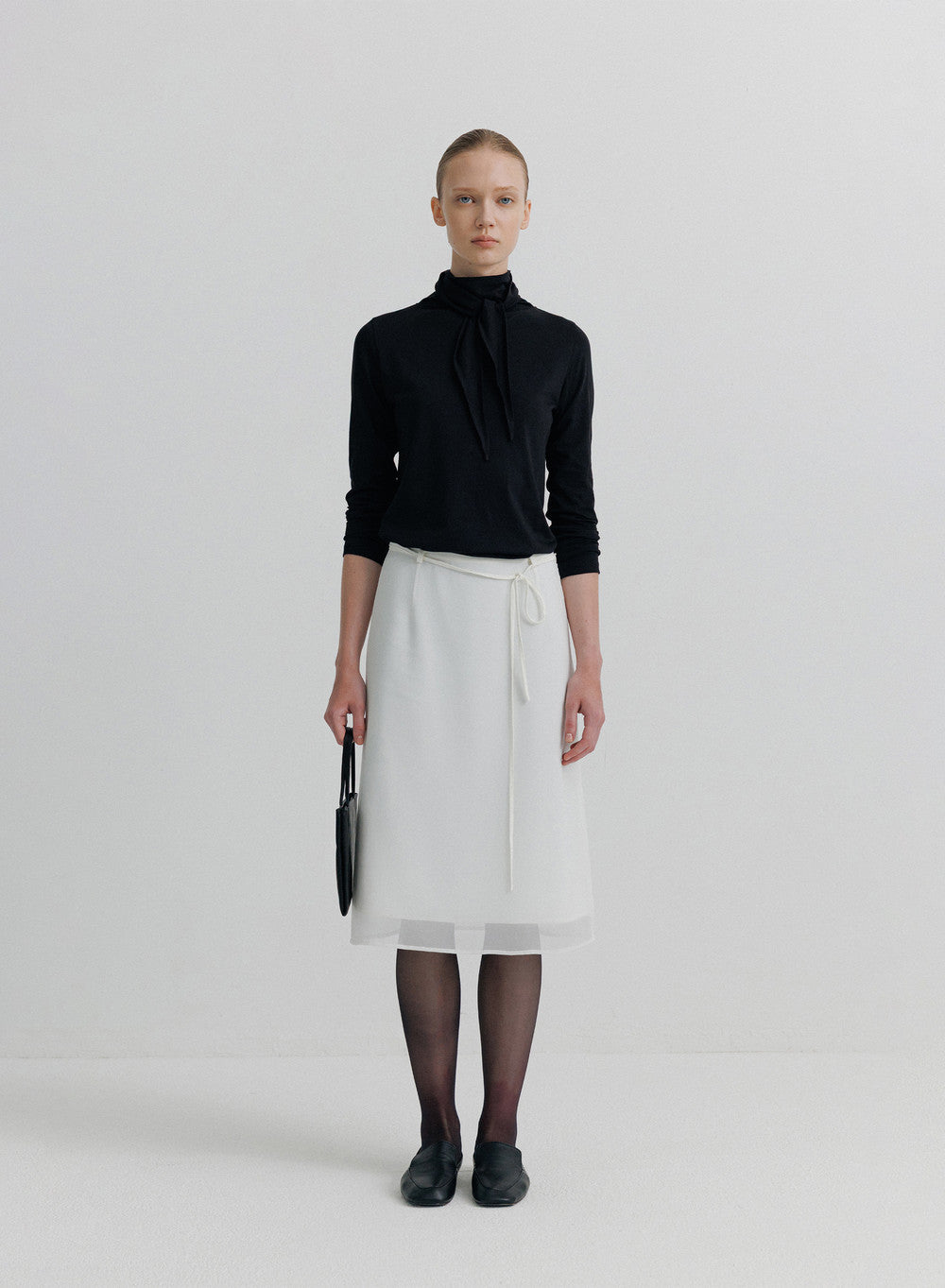 Kindersalmon Tove Scarf Turtleneck Black