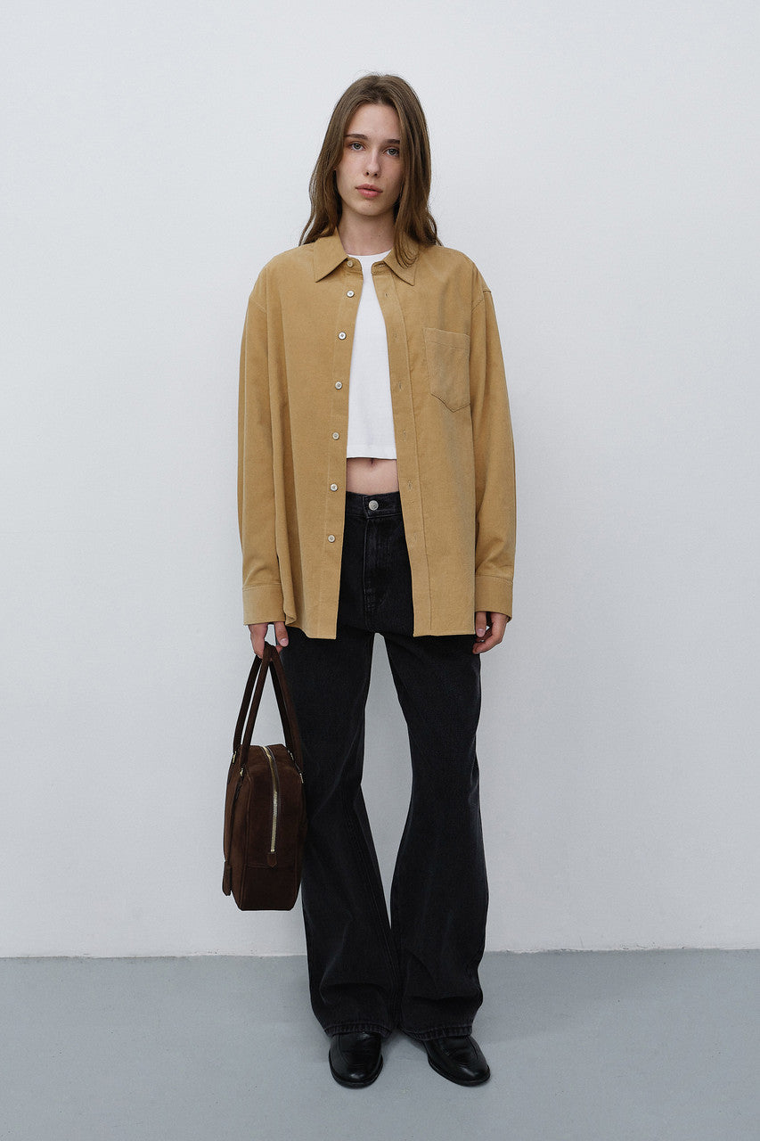 Dunst Classic 28 Suede Bag Deep Brown