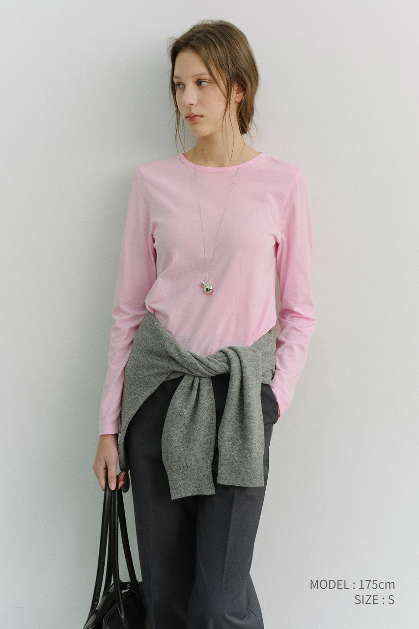 Dunst Essential Crew-Neck T-Shirt Pink