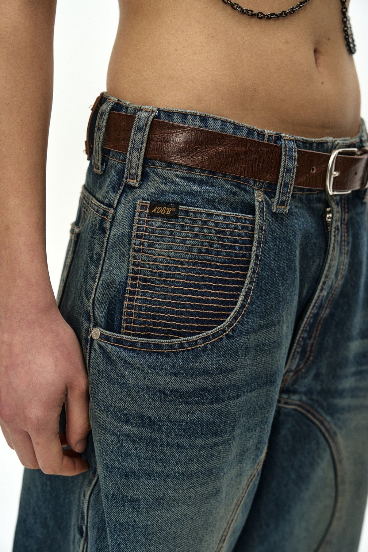 Andersson Bell Hook And Eye Curved Jeans